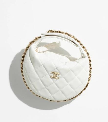 2025 حقيبة شانيل 23c مقاس 16cm جلد أبيض هاردوير ذه...