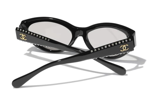 2025 نظارة شانيل شمسية بإطار عيون القطة أسود