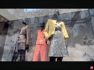 2024 جاكيت شانيل سترة تويد متقزح اصفر فاتح