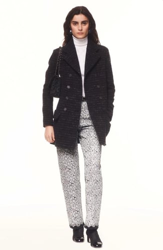 2024 حزام شانيل جلد أسود ذهبي