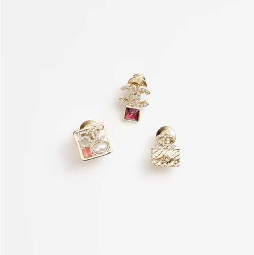 2024 طقم بروشات شانيل ذهبية فاخرة خلابة