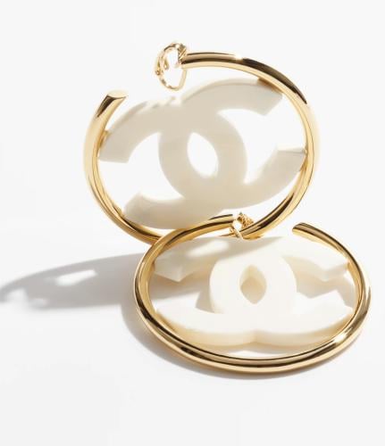 2024 اقراط شانيل حلقة دائرية حديثة