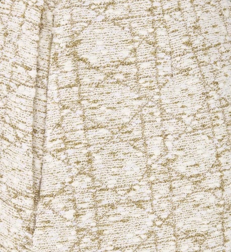 2025 تنورة ديور تويد كاناج ذهبي