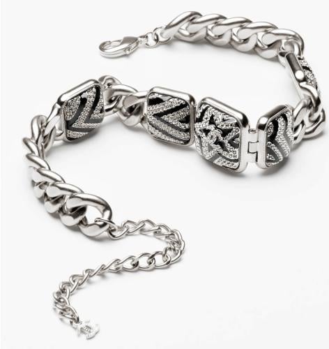 2024 قلادة شانيل شوكر معدن راتنج ستراس اسود بنجمة...