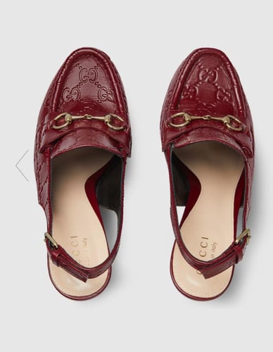 حذاء غوتشي لوفرز HORSEBIT بكعب عال