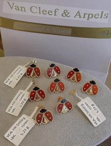 أقراط حلق فان كليف Lucky Spring خنفساء