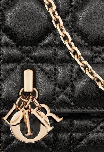 حقيبة ميس ديور ميني جلد أسود