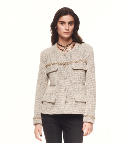 2024 شانيل اقراط ستد اسود و ذهبي معدن راتنج