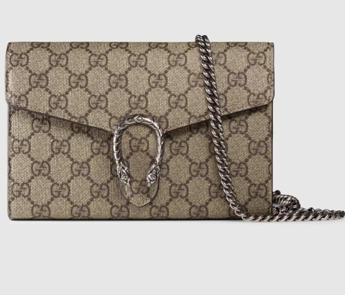 محفظة غوتشي على شكل حقيبة بسلسلة GG