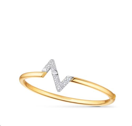 سوارة لوي فيتون ذهبية مرصعة LV Volt