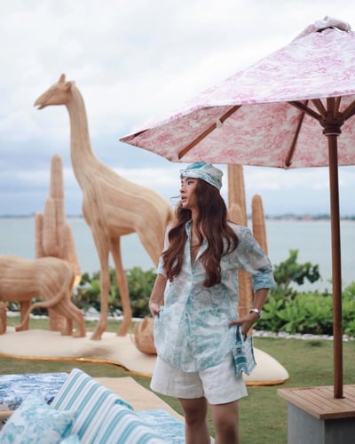 2025 بلوزة ديور ديوريفيرا طويله بطبعات