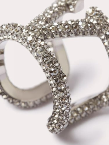 2024 خاتم فالانتينو قرافاني V لوقو سيجنتشار معدن و...