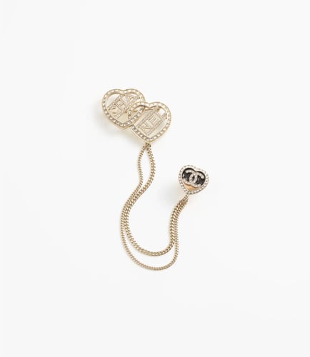 2024 شانيل بروش بسلسال طويل بدلاية فاخرة جدا معدن...