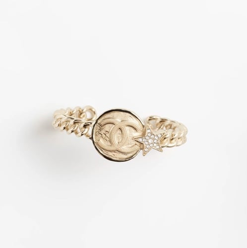 2024 شانيل سوار ملتوي على شكل دائرة بشعار شانيل من...