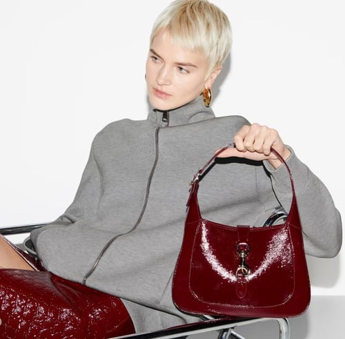 حقيبة غوتشي الكتف GUCCI JACKIE 1961 عنابي برغندي