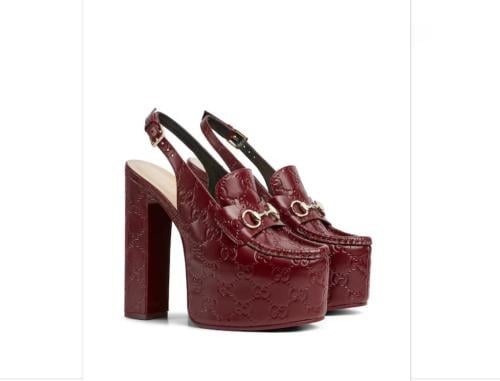 حذاء غوتشي لوفرز HORSEBIT بكعب عال