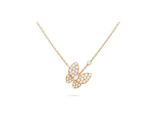 قلادة فان كليف باترفلاي فراشة ذهبي