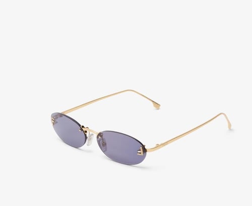 نظارة شمسية فيندي مع حروف FF مرصعة بالكريستال