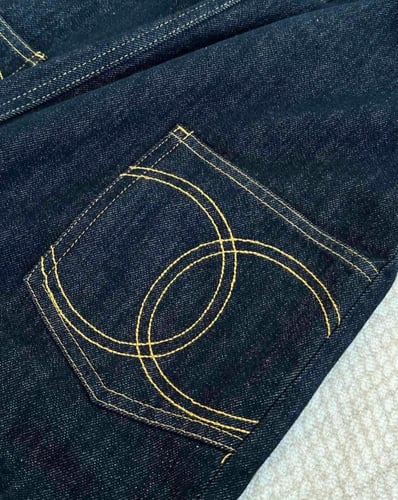 2025 جامبسوت شانيل كروز دينم أزرق داكن