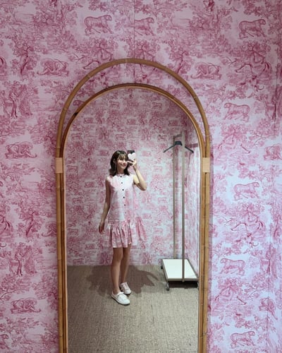 فستان ديوريفيرا قصير مكشكش