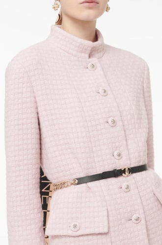 2024 أقراط شانيل بدلاية فضي ذهبي لؤلؤي كريستالي