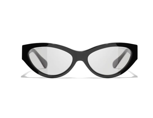 2025 نظارة شانيل شمسية بإطار عيون القطة أسود