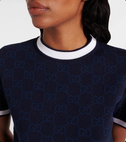 2025 كنزة غوتشي أزرق لوقو GG