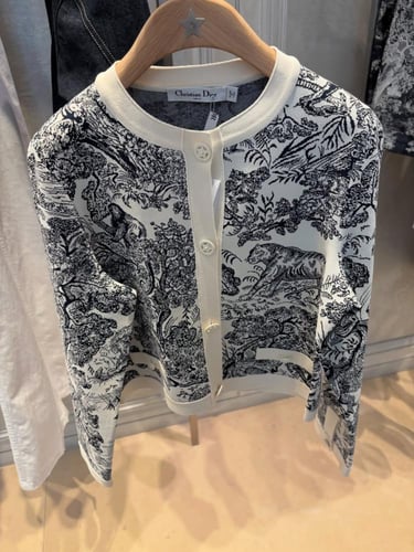 2025 سترة ديور جاكيت ديوريفيرا بطبعات