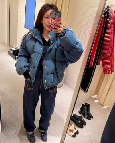 2025 جامبسوت شانيل كروز دينم أزرق داكن