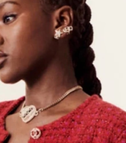 2024 شانيل اقراط ستد غلق مسمار على شكل نجمة مدمج ب...