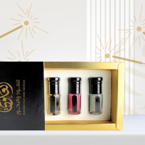 مسك أبيض + مسك رمان + مخلط العلوي