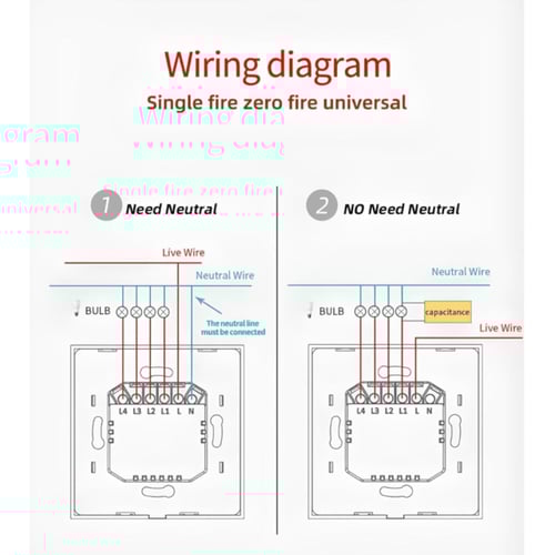 مفتاح انارة ذكي اسود احادي