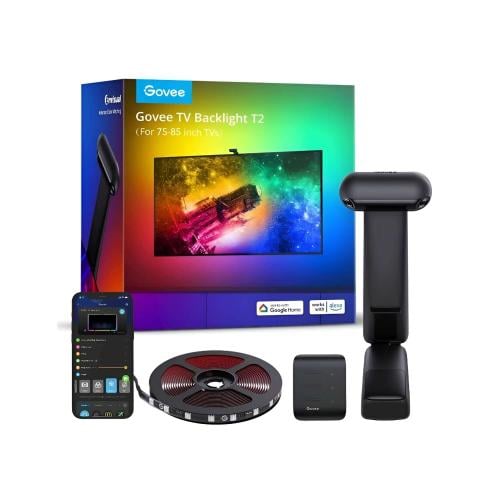 قوفي T2 شريط ليد ذكي تفاعلي مع كاميراتين 75-85 بوص...