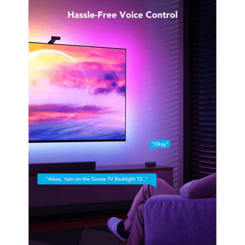 قوفي T2 شريط ليد ذكي تفاعلي مع كاميراتين 55-65 بوص...