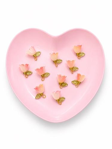 Pink Flower Charm