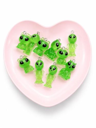Green Alien Charm