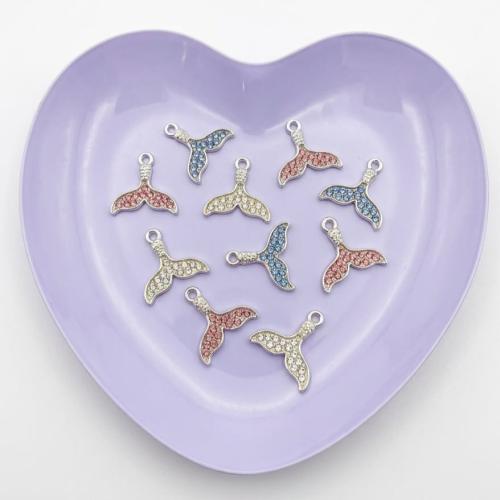 Mixed Color Crystal Mermaid Charm