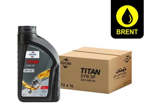 زيت محرك فوكس تيتان 0w20 كرتون 12 علبة FUCHS