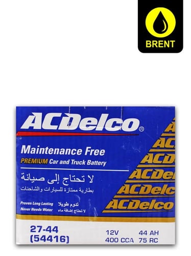 إيه سي ديلكو 44 أمبير بطارية سيارة أصلية طويلة العمر | ACDelco Vehicle Battery 44-27 54416 12V