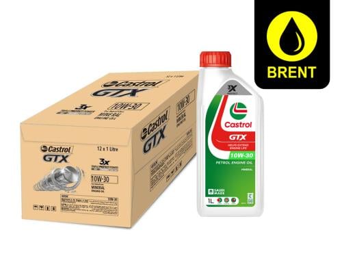 زيت محرك كاسترول 10w30 كرتون 12 علبة Castrol