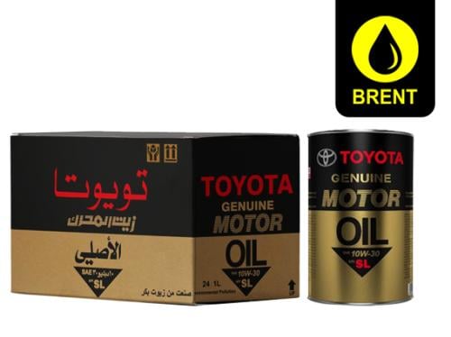 زيت محرك تويوتا الأصلي زيت معدني 10W-30 API:SL كرت...