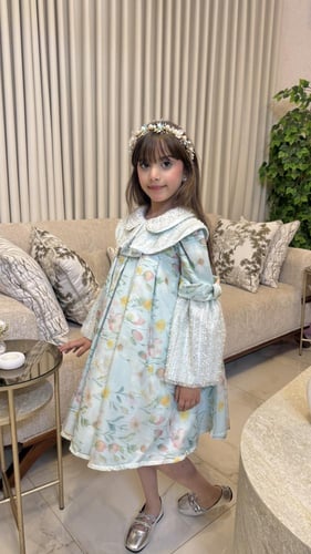 فستان مشجر باكمام لولو شك