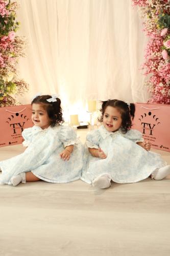 فستان مواليد سماوي