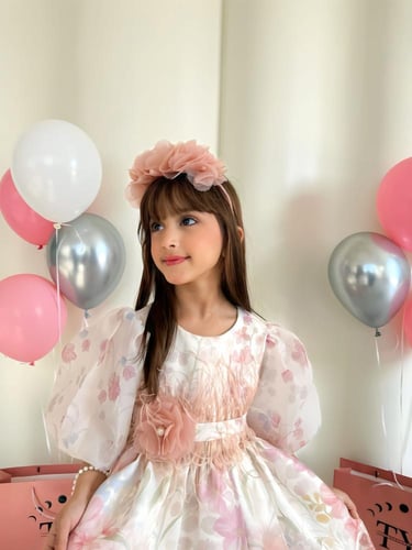 فستان مورد مع طوق وشنطة