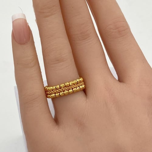 أسواره وخاتم ذهب عيار 21