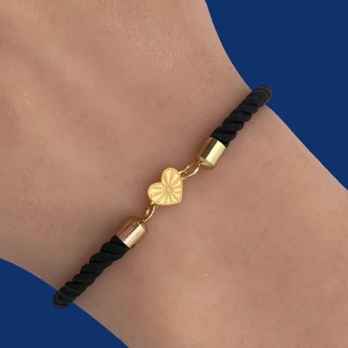18k gold cord bracelet, weight 0.05 grams
