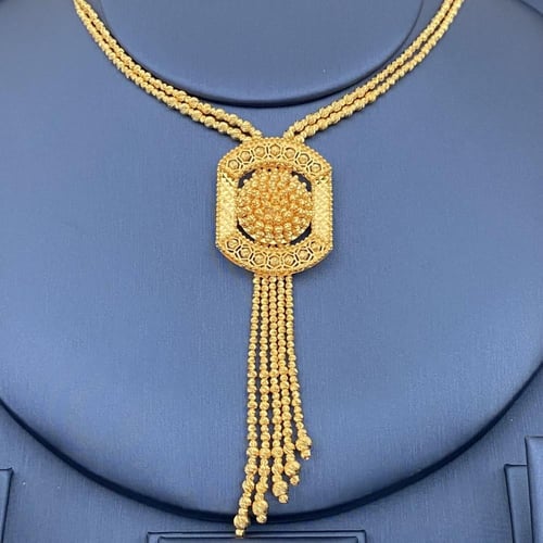 طقم ذهب للعروس عيار 21 وزن 51.33 جم لفخامة استثنائ...