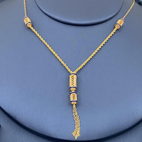 طقم ذهب عيار 21 وزن 12.41 جم يمنحك حضورًا يفيض جما...