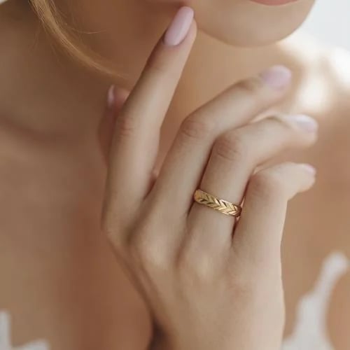 21-karat gold wedding ring