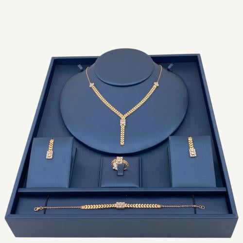 طقم سنبلة ذهب عيار 21 وزن 16.53 جم لإطلالة لا مثيل...